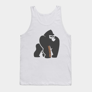 Absolute Unit Gorilla Black Tank Top